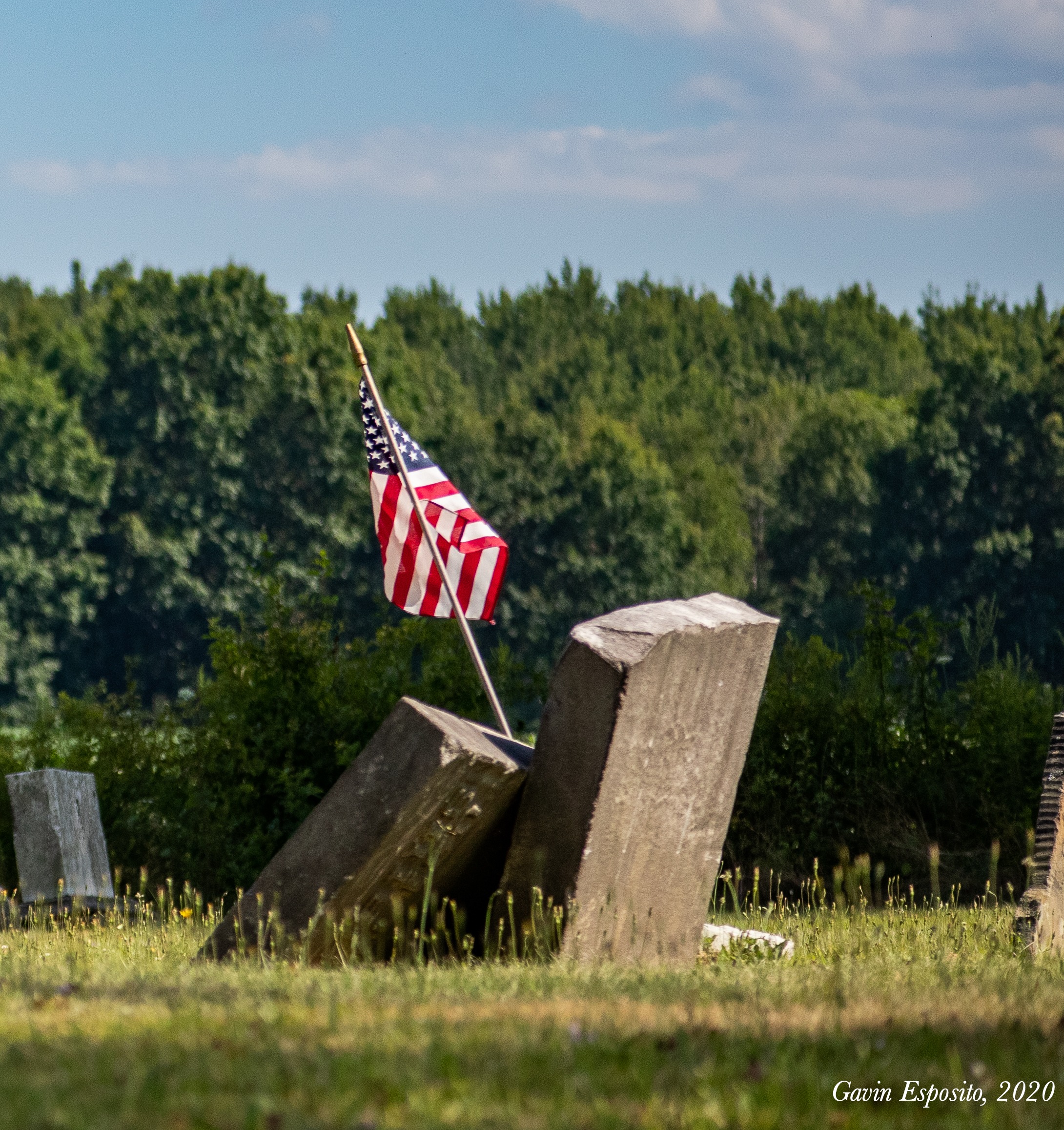 East Gustavus cemetery in Farmdale in Kinsman Township