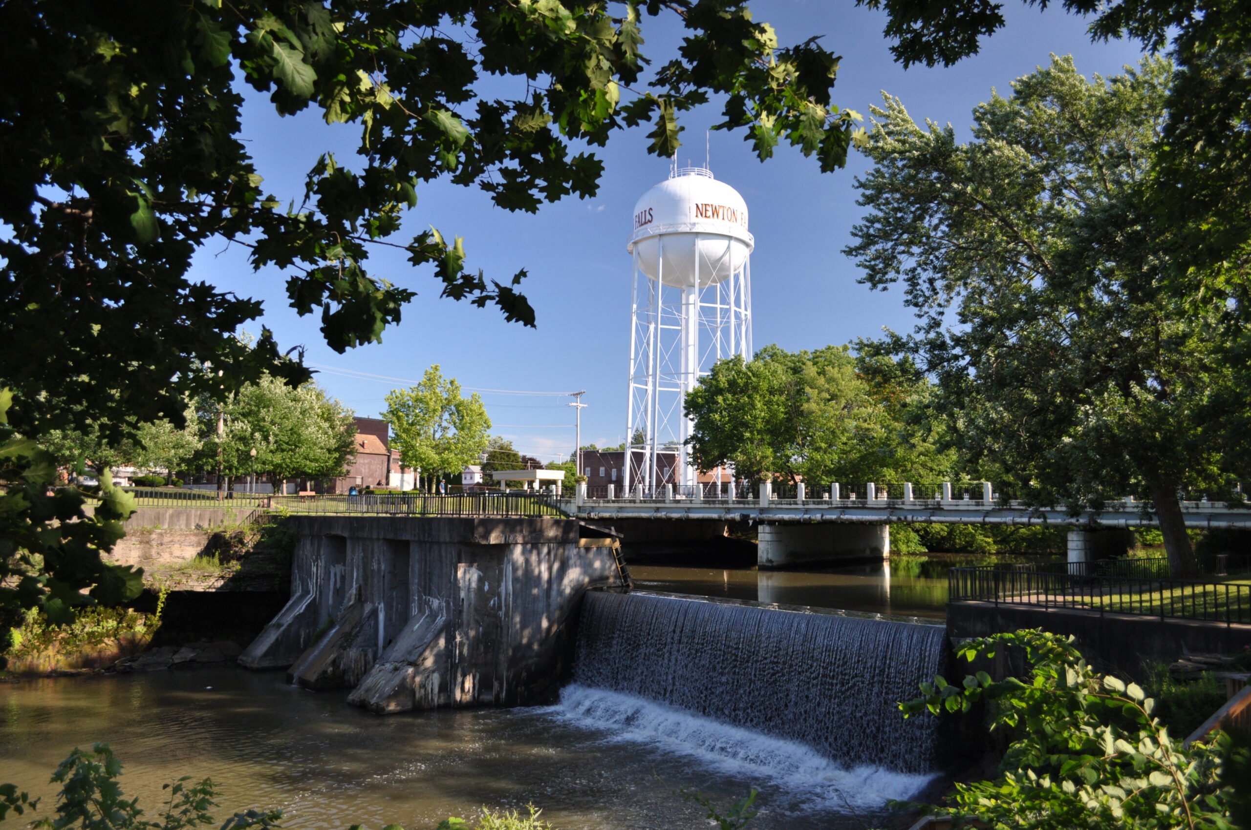 Waterfalls on the Mahoning River Trumbull County Ohio